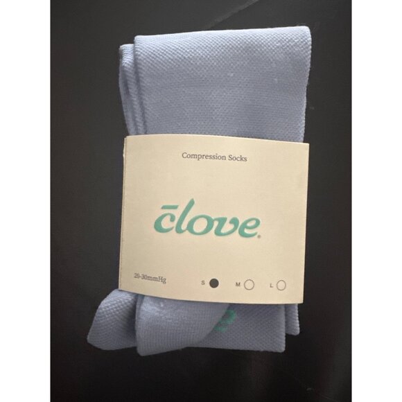 Clove Compression Socks 20-30mmHg Forever Blue With Mint Logo Size small 1 pair - Picture 8 of 8